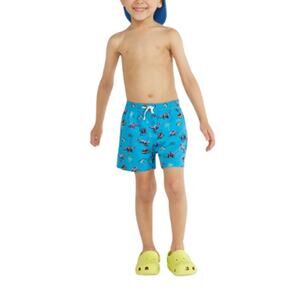 NEW CHUBBIES X Jurassic Park Kids Blue The Mini Bites Beach Swim Trunk Size 2T